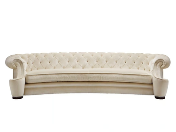 CHESTER - Tufted curved fabric sofa by Siwa Soft Style - view 2